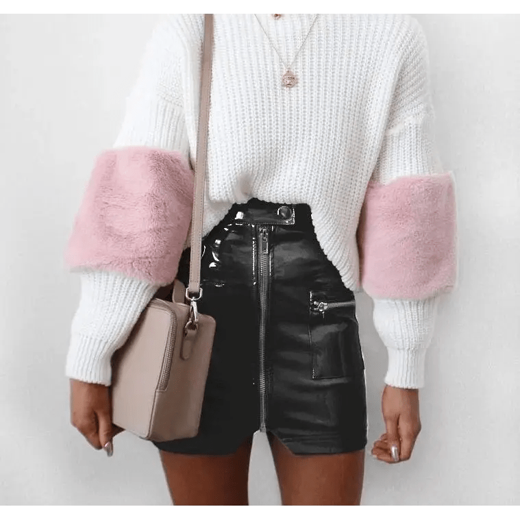 Cute Vinyl Latex Wet - Look Miniskirt for Fashion Vixens - Cosparty