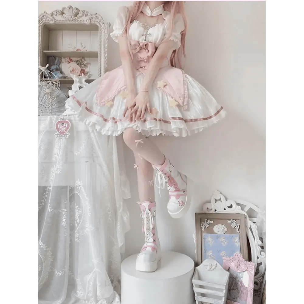 Cyber Punk Babydoll Booties for Edgy Alternative Fashion - Cosparty