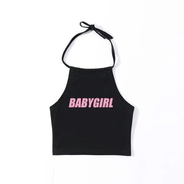 Daddy's Girl Spaghetti Strap Halter Top for Kawaii Cuties - Cosparty