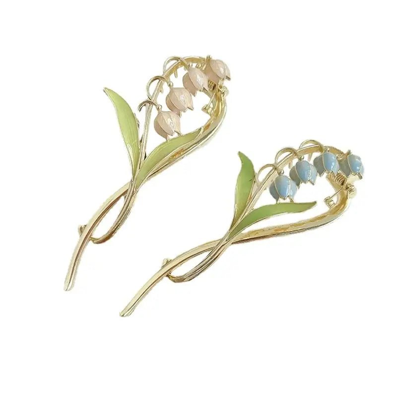 Dainty Floral Ceramic Hair Claw Clip for a Unique Style - Cosparty