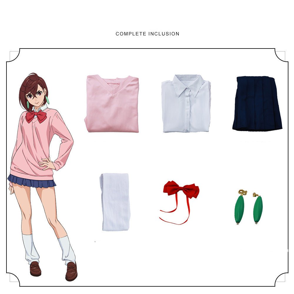 Dandadan Ken Takakura, Momo Ayase, Aira Shiratori Cosplay Uniform Set - Cosparty