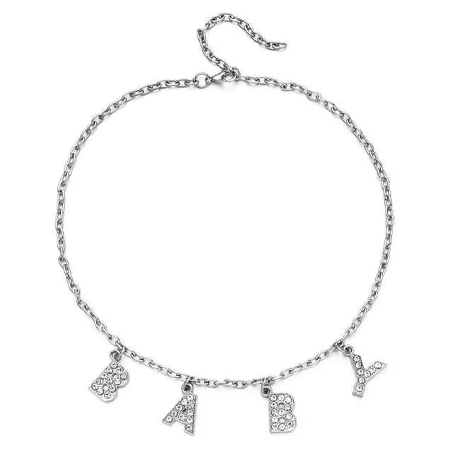 Dazzling Daddy Necklace with Sparkling Rhinestones - Cosparty