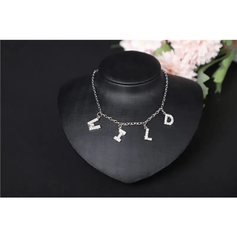 Dazzling Daddy Necklace with Sparkling Rhinestones - Cosparty