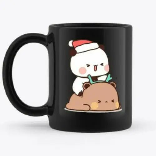 Dudu and Bubu Black Mug for Stylish Sipping - Cosparty