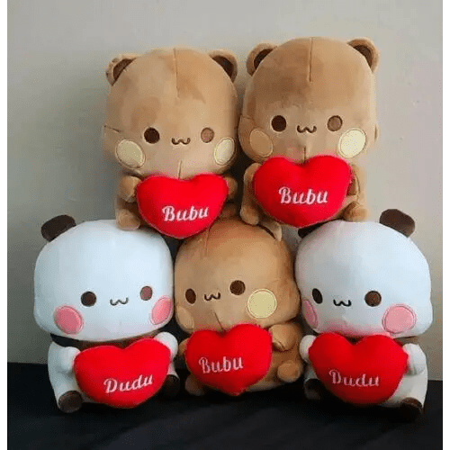 Dudu & Bubu Heart Plush for Expressing Affection with Cuddly Fun - Cosparty
