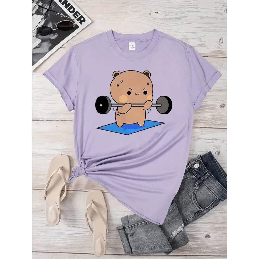 Dudu & Bubu Women's Gym T-Shirt for Comfortable Workouts - Cosparty