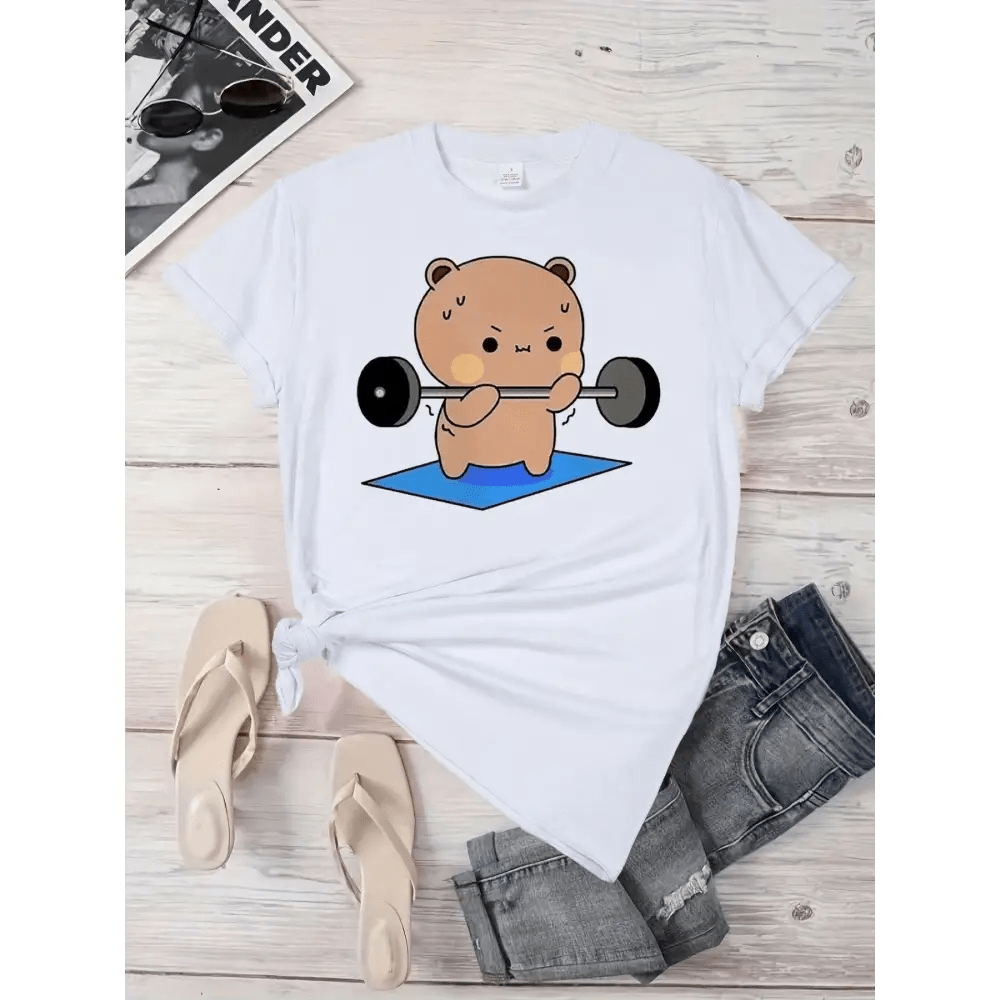 Dudu & Bubu Women's Gym T-Shirt for Comfortable Workouts - Cosparty