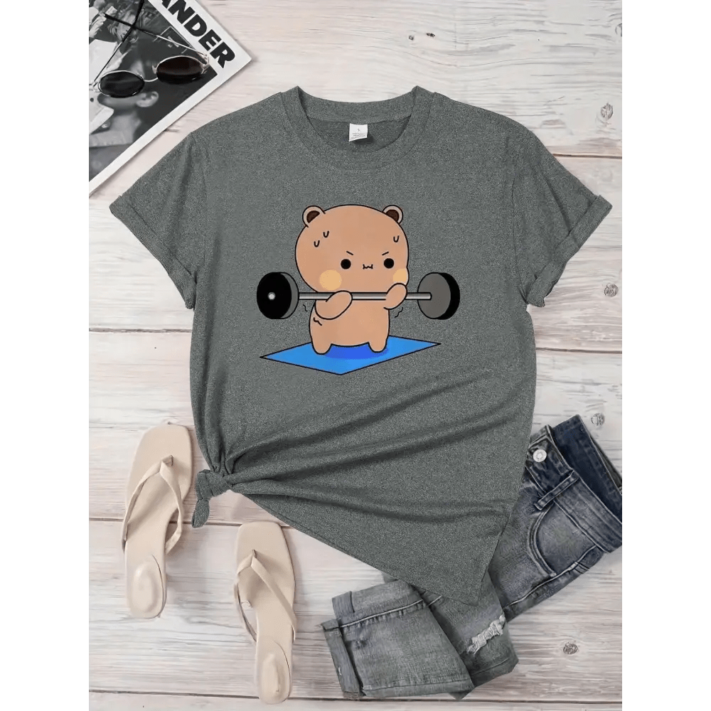 Dudu & Bubu Women's Gym T-Shirt for Comfortable Workouts - Cosparty