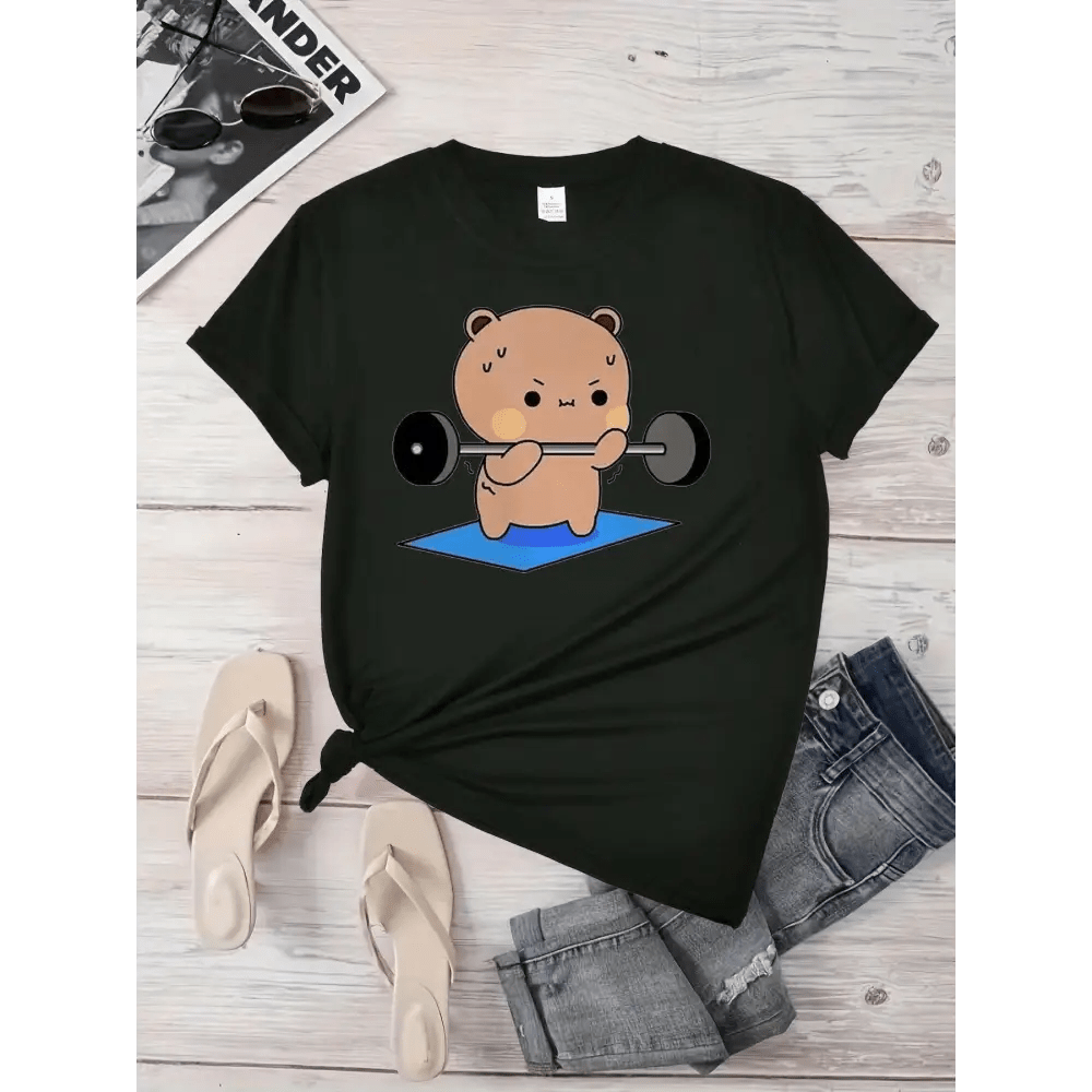 Dudu & Bubu Women's Gym T-Shirt for Comfortable Workouts - Cosparty