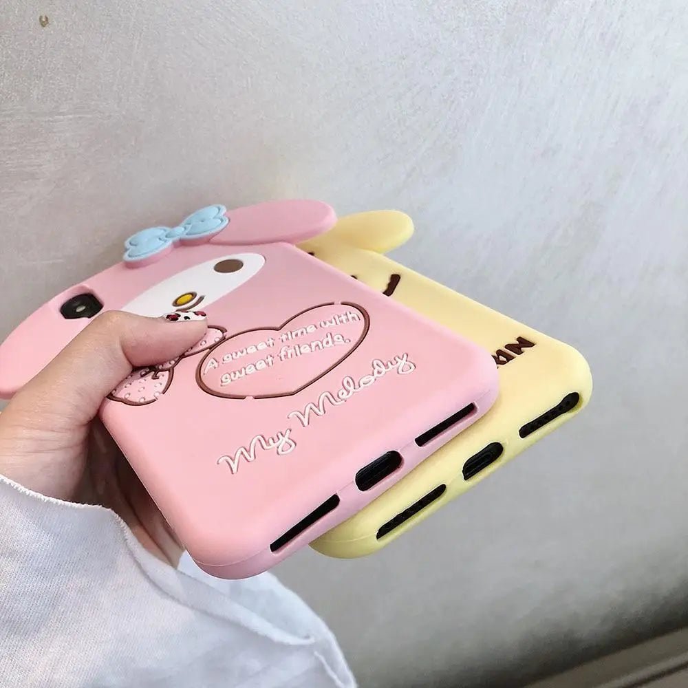 Durable 3D Rubber iPhone Cases Featuring Sanrio Characters - Cosparty