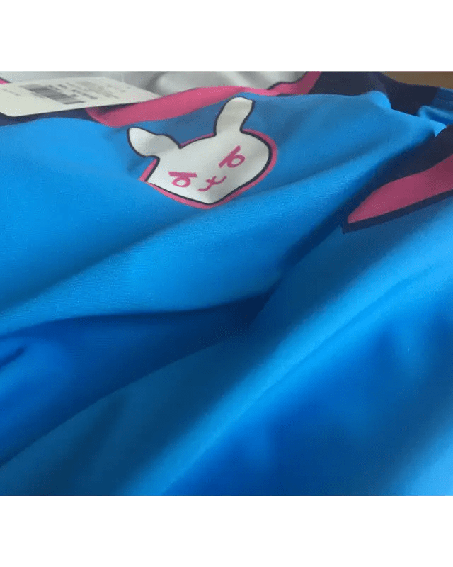 D.Va Overwatch One Piece Swimsuit with Built - in Bra Liner - Cosparty