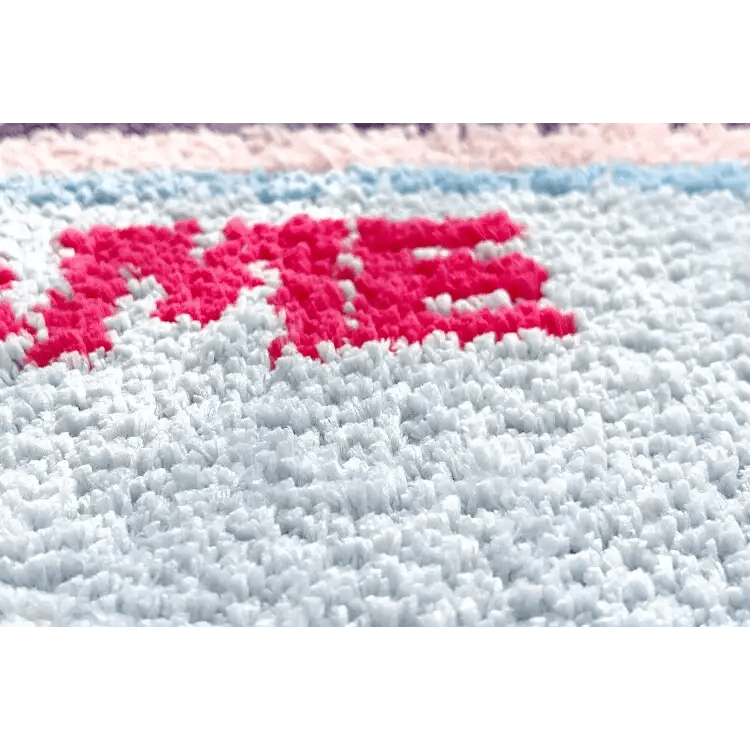 eGirl Gaming Area Rug with Gameboy Design in Pastel Colors - Cosparty