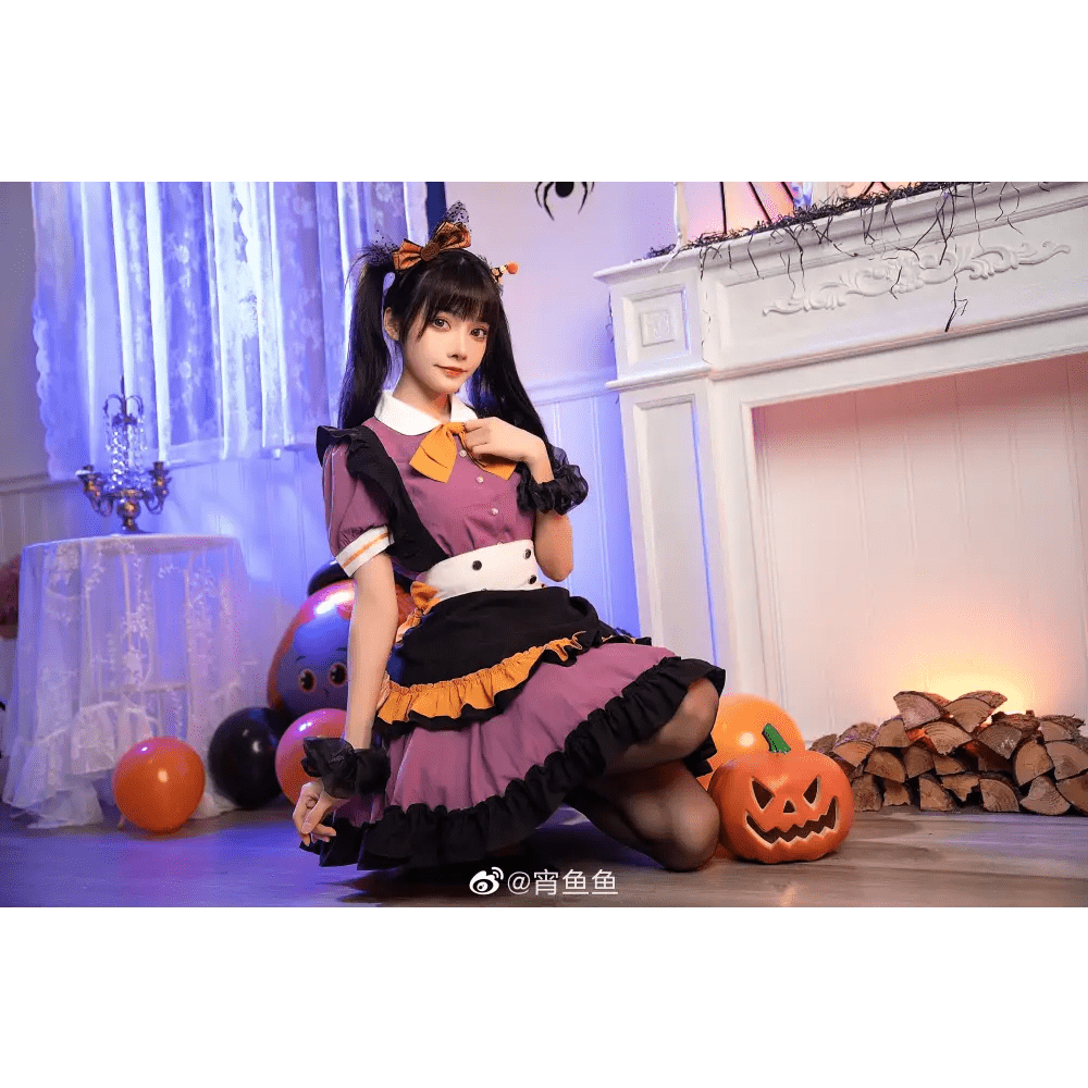 Elegant Halloween Themed Pastel Goth Lolita Dress for Kawaii Babes - Cosparty