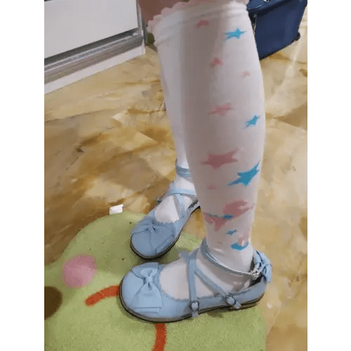 Elegant Lolita Shoes with Comfy Low Heel and Secure Buckle - Cosparty