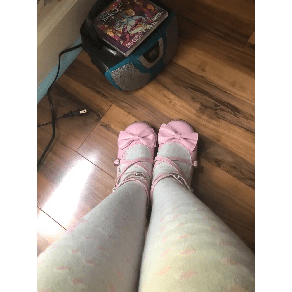 Elegant Lolita Shoes with Comfy Low Heel and Secure Buckle - Cosparty