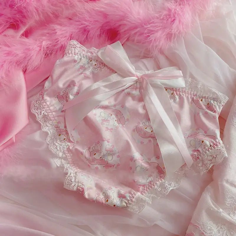 Elegant My Melody Panties with Satin and Lace Details - Cosparty