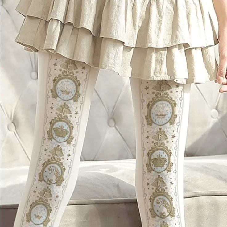 Elegant Victorian Inspired Lolita Tights for a Regal Look - Cosparty