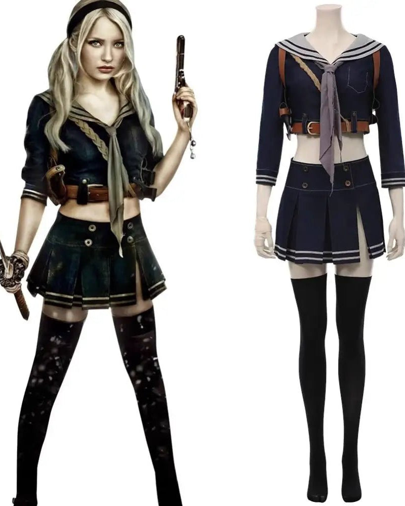 Emily Browning Cosplay Costume Baby Doll Outfit - Cosparty