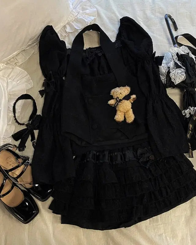 Enchanting Lace Cake Skirt in Classic Color Palette for a Dreamy Look - skirt