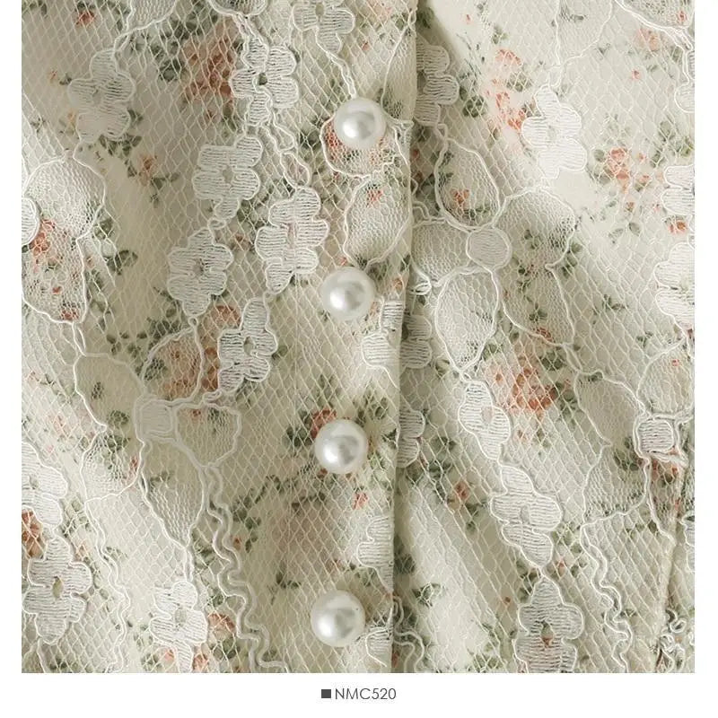 Ethereal Floral Camisole Inspired by Vintage French Film Elegance - shirt