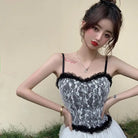 Ethereal Floral Camisole Inspired by Vintage French Film Elegance - shirt