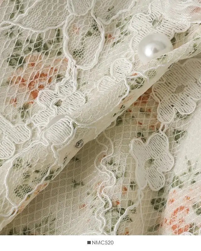 Ethereal Floral Camisole Inspired by Vintage French Film Elegance - shirt