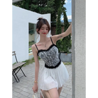 Ethereal Floral Camisole Inspired by Vintage French Film Elegance - shirt