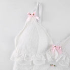 Ethereal Lace and Rosebud Bustier Crop Top - top