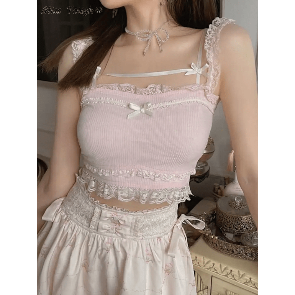 Ethereal Nymphette Knit Camisole Tank Top - Cosparty