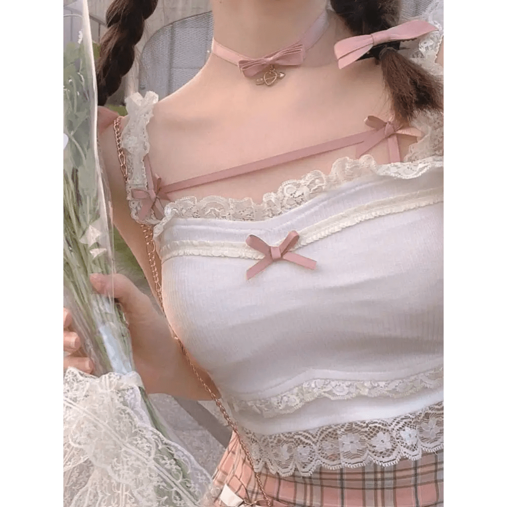 Ethereal Nymphette Knit Camisole Tank Top - Cosparty