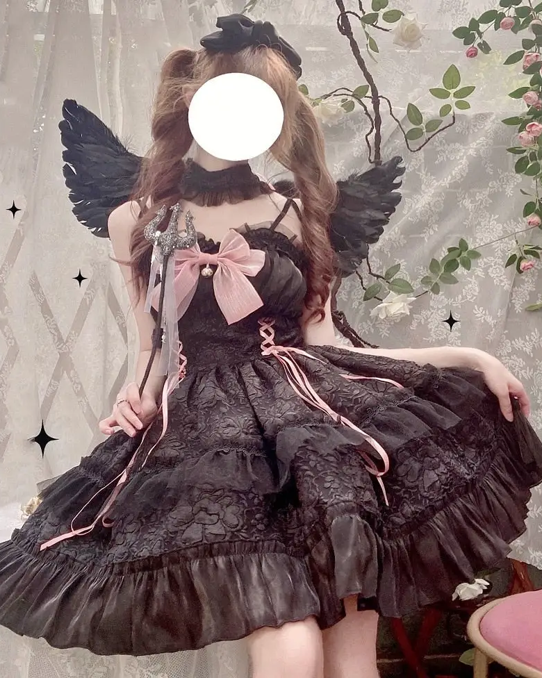 Ethereal Princess Lace Dress with Ruffles and Bows - dress