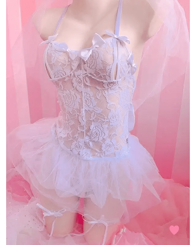 Exquisite Lace and Tulle Bride Bodysuit for Elegant Princess Looks - Cosparty