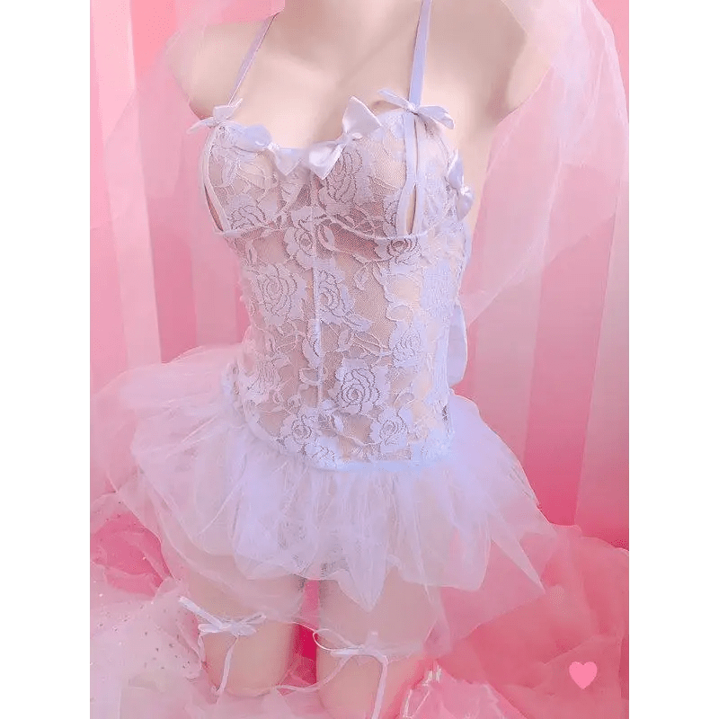 Exquisite Lace and Tulle Bride Bodysuit for Elegant Princess Looks - Cosparty