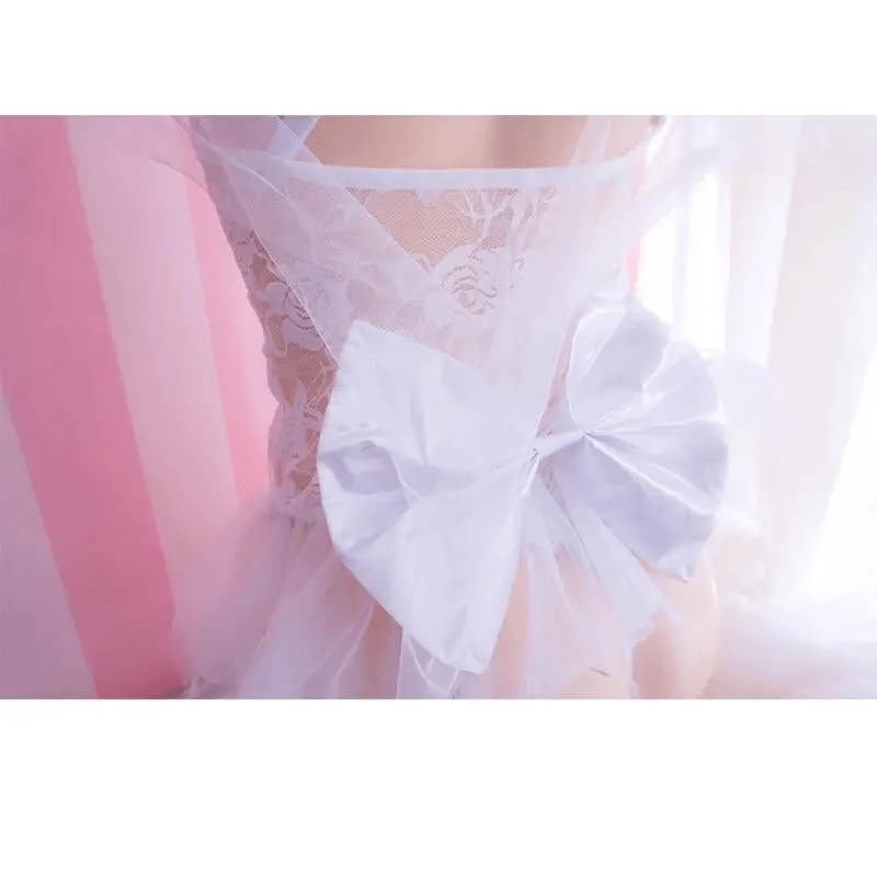 Exquisite Lace and Tulle Bride Bodysuit for Elegant Princess Looks - Cosparty