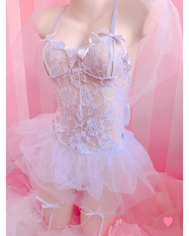 Exquisite Lace and Tulle Bride Bodysuit for Elegant Princess Looks - lingerie