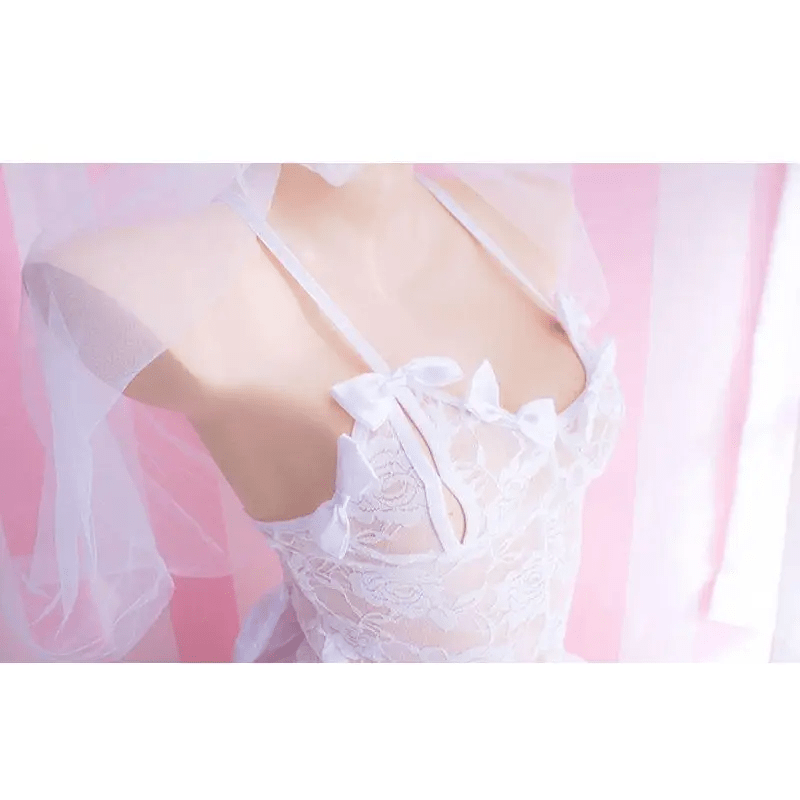 Exquisite Lace and Tulle Bride Bodysuit for Elegant Princess Looks - Cosparty