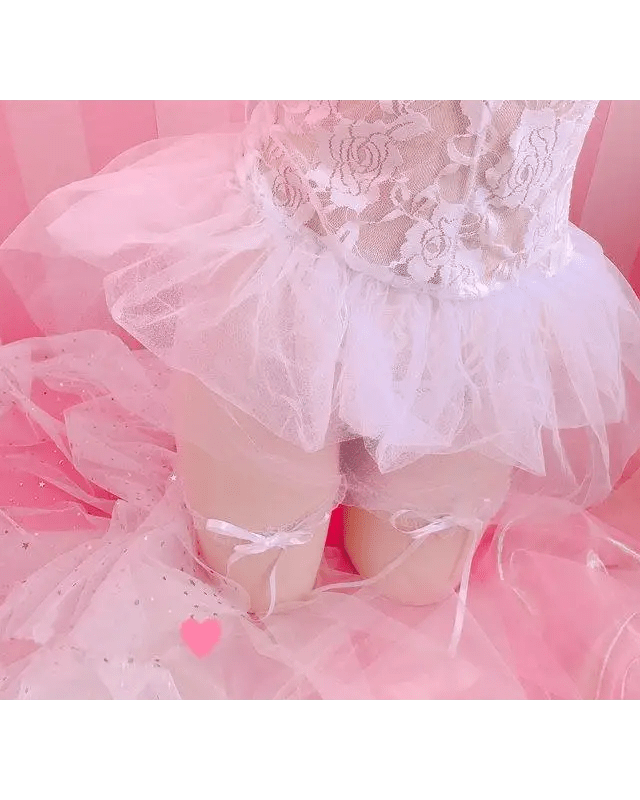 Exquisite Lace and Tulle Bride Bodysuit for Elegant Princess Looks - Cosparty