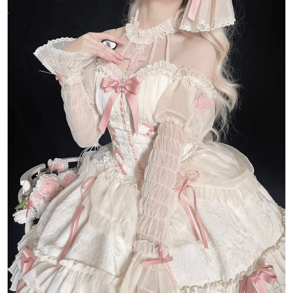 Exquisite Royal Victorian Lolita Dress with Luxury Detailing - Cosparty