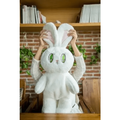 Fairy Kei Bunny Book Bag in Plush Material for Kawaii Style - Cosparty