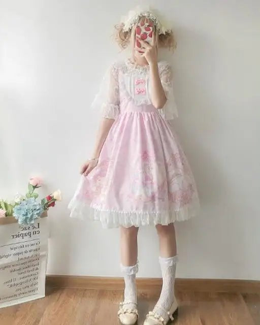 Fairy Kei Inspired Sweet Lolita Dress for Kawaii Princesses - Cosparty