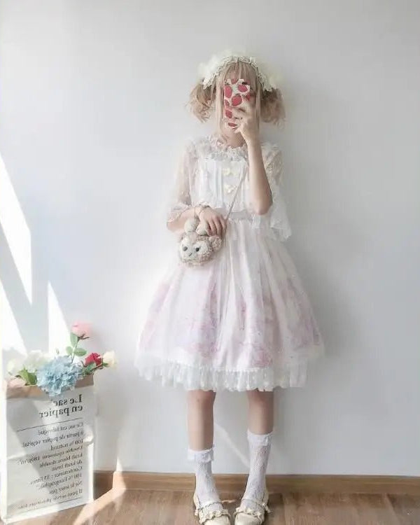 Fairy Kei Inspired Sweet Lolita Dress for Kawaii Princesses - Cosparty