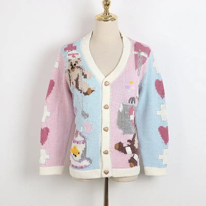 Fairy - Kei Medical Bear Cardigan 55cm Length Cute Kawaii Fashion Org Instock - Cosparty