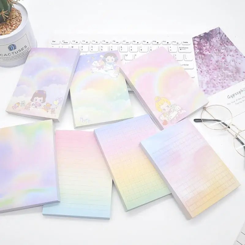 Fairy - Kei Pastel Notepad with 50 Colorful Pages of Kawaii Design - Cosparty