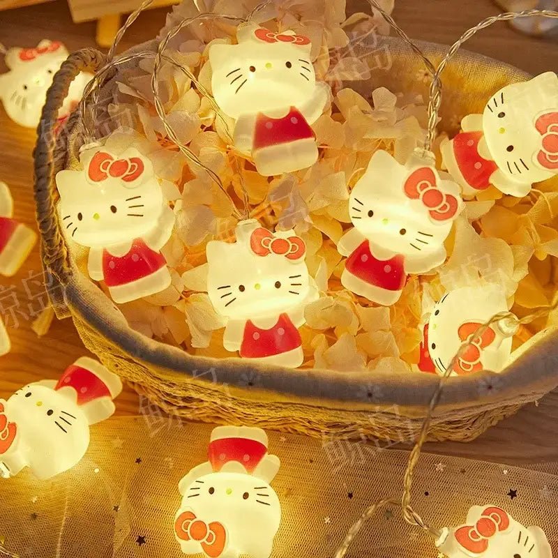 Festive Holiday Kitten String Lights for Adorable Decor - Cosparty