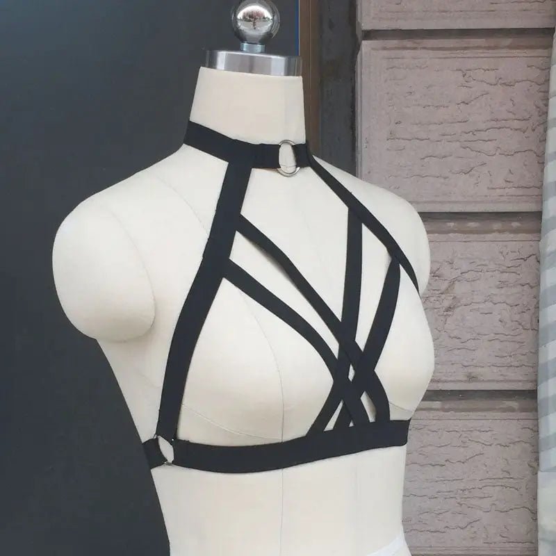 Flattering Choker Harness with Sultry Straps for Cospartys - Cosparty