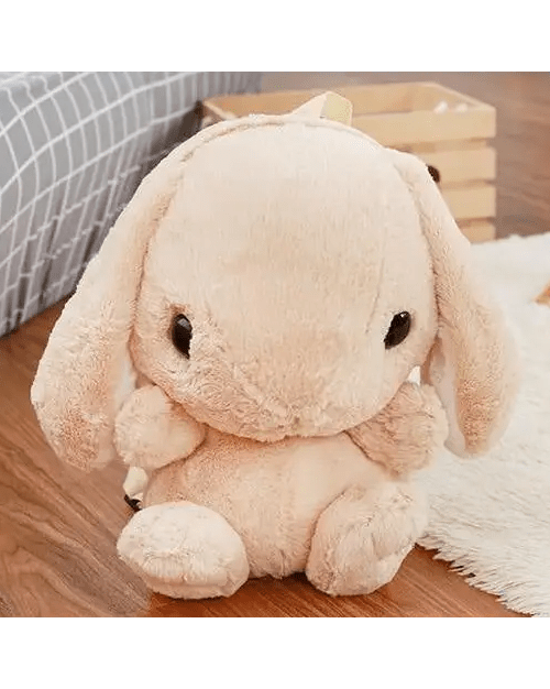 Fluffy Baby Bunny Rabbit Plush Toy Backpack for Kids - Cosparty