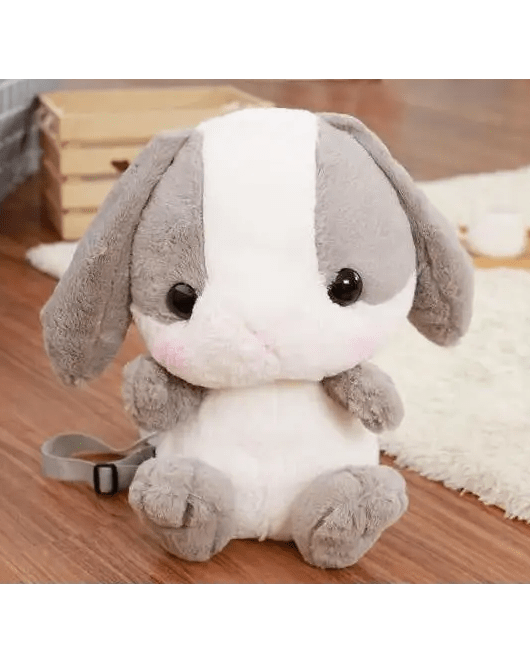 Fluffy Baby Bunny Rabbit Plush Toy Backpack for Kids - Cosparty