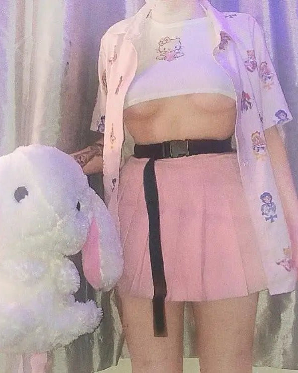 Fluffy Baby Bunny Rabbit Plush Toy Backpack for Kids - Cosparty