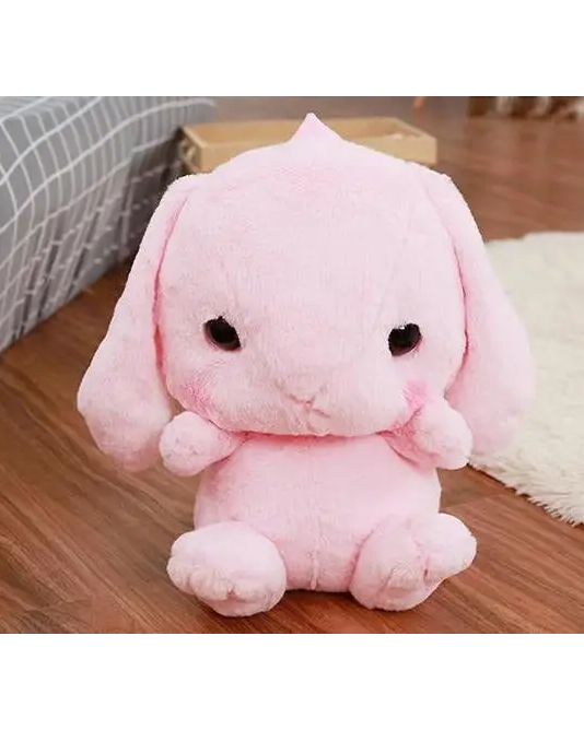 Fluffy Baby Bunny Rabbit Plush Toy Backpack for Kids - backpack