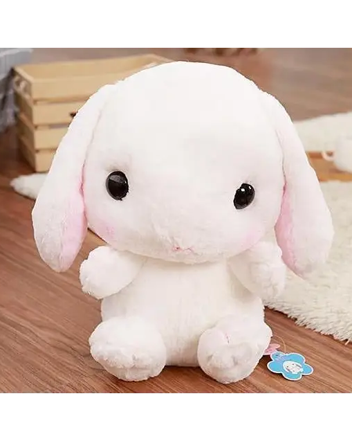 Fluffy Baby Bunny Rabbit Plush Toy Backpack for Kids - backpack